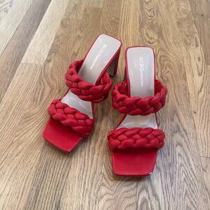 BCBGeneration Red Finaa Heels, Size 8.5
